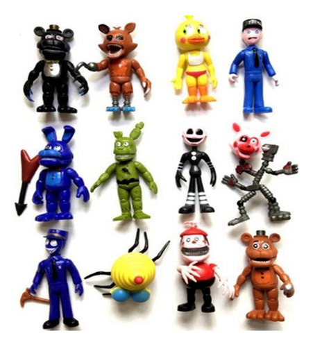 Five Nights Fnaf World Freddy's - Kit Con 12 Personajes
