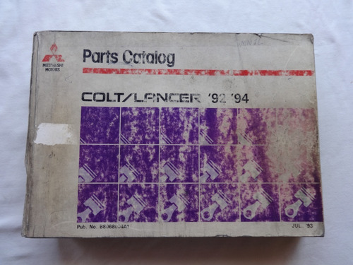 Manual Despiece Mitsubishi Colt Lancer 92-94 Catalogo Piezas