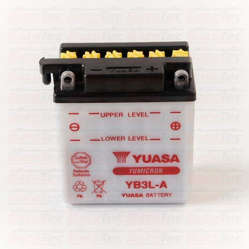 Yuasa Yb3l-a Batería De Moto 12v 3ah Larga Duración