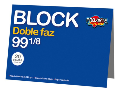 Block Dibujo Medio N° 99 1/8 Proarte Doble Faz