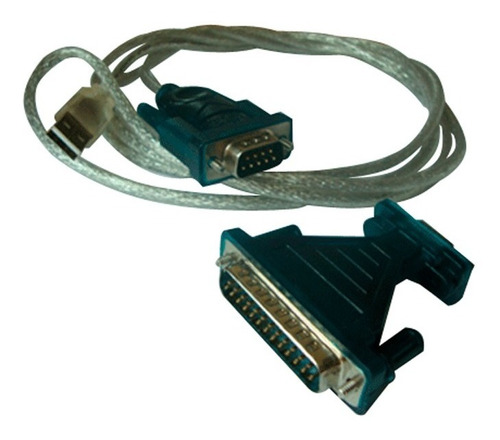 Cable Adaptador Usb A Serial Rs232 + Db9 9 Pin A Db25 He-80