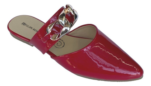 Imagen 6 de 10 de Zapato Flat Dama Felipe Rentería Moda Puntal Cadena