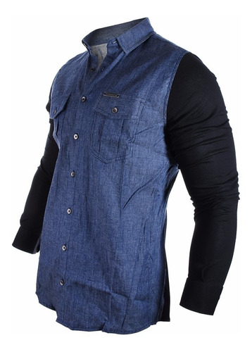 Camisa Hombre Farenheite Jean Mangas