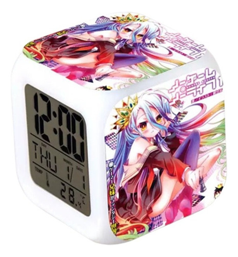 Reloj No Game No Life Anime Despertador Led Digital Grafimax