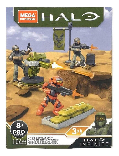 Mega Construx Halo Unsc Unidad De Combate