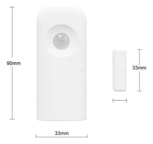 Sensor De Puerta Mas Movimiento Wifi App Tuya Smart, Celular