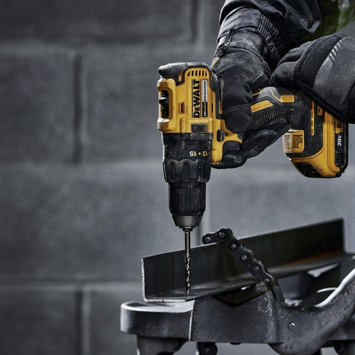 Taladro atornillador inalámbrico de 13mm DeWalt DCD7771D2 20V + 2 baterías de 2Ah + accesorio con estuche de plástico 20V