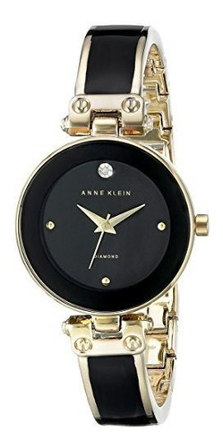 Anne Klein Reloj Con Esfera De Diamantes Dorado Para Mujer