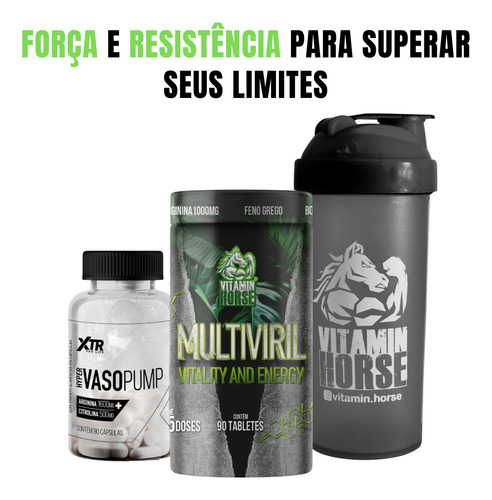 Kit Força E Resistência Com Vasopump + Multiviril
