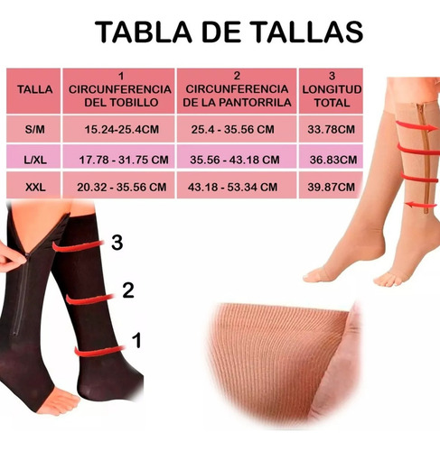 Calcetas Compresión Medias Calcetines Cierre Como Zip Sox F