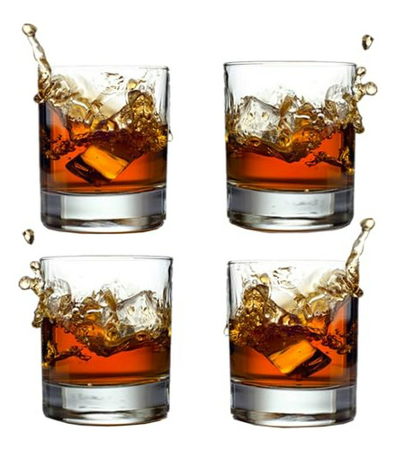 Set De 4 Copas Para Whisky 10 Oz.