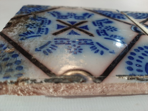 Imagen 2 de 6 de Antiguo Azulejo Pas De Calais N° 90 7658