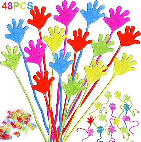 48 Juguetes Coloridos De Manos Pegajosas,juguetes Para Niños