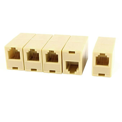 Uxcell Plástico Rj11 6p4c Conector De Cable Para Teléfono Fi