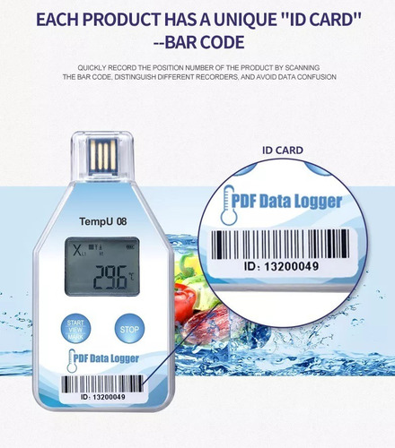 Data Logger Termómetro Temperatura De Almacén Cadena De Frio