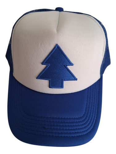 Gorra Trucker Azul Y Blanca Gravity Falls Azul Ajustable Lisa