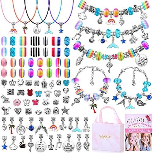 Kit De Fabricación De Pulseras Para Niñas 97 Piezas 