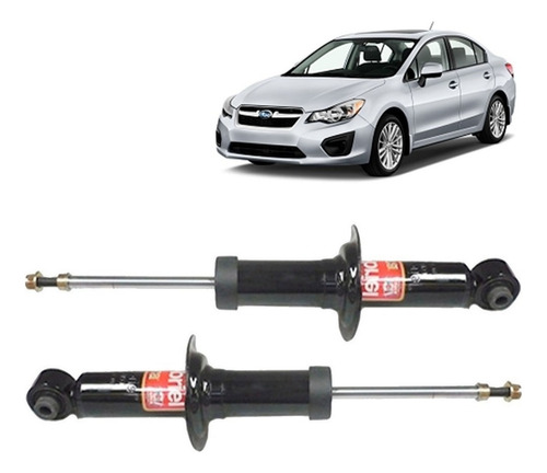 Par Amortiguadores Traseros Para Subaru Impreza 2wd 2008/12