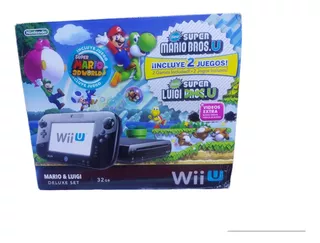 Nintendo Wii U 32gb Mario & Luigi Deluxe Set Color Negro