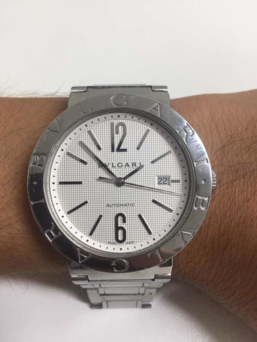 Relogio Bvlgari Em Aço 42mm Automático Original