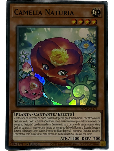 Naturia Camellia - Super Rare Yugioh Español