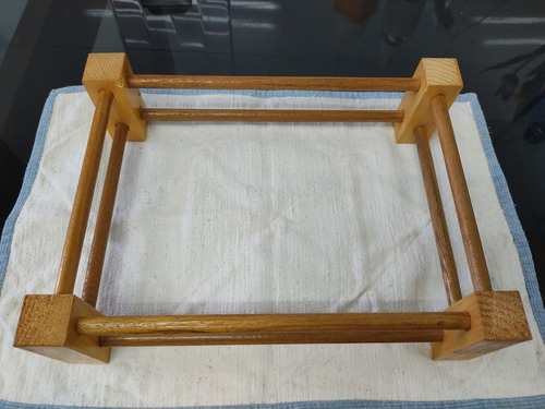 Bandeja Refractaria Con Base De Madera