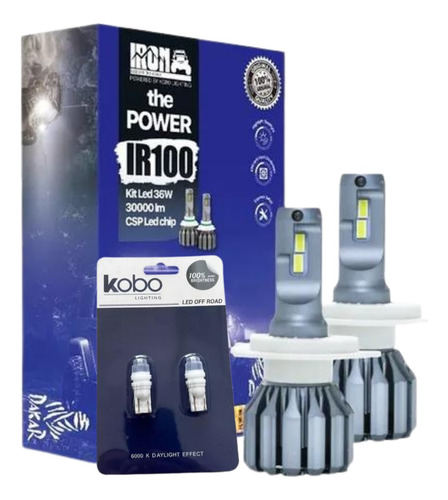 Kit Ir100 Lampara Luz Led 12v Dakar Para Auto Camioneta