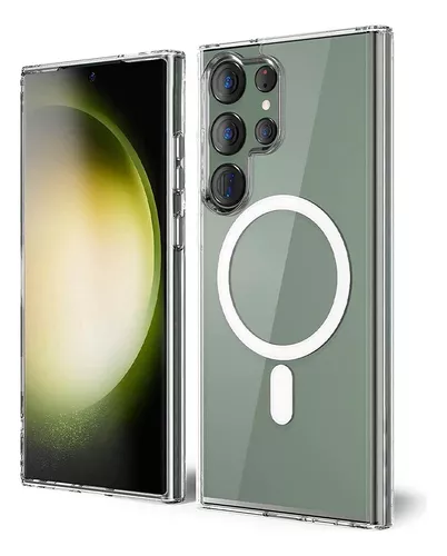 Funda Para Samsung S23 Ultra Transparente Compatible Magsafe