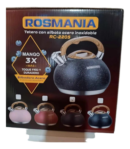 Rosmania Tetera Roca Volcánica 3l