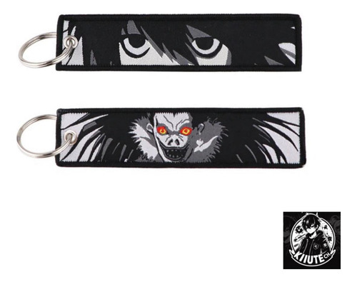 Llavero Ryuk Y L De Death Note | Bordado 