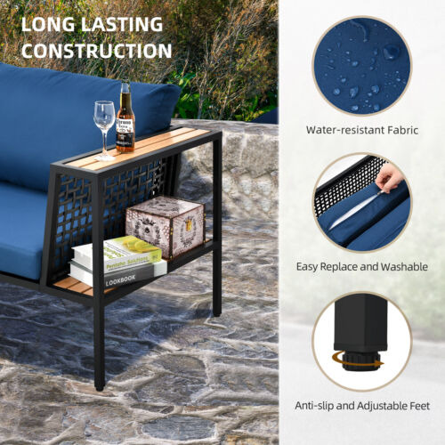 Outdoor Patio Chair Sectional Sofa Rattan Couch With Cus Eem