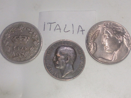 Monedas Italia Centessimi Varios. Lote X 3