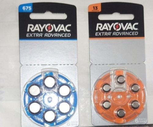 Pilas Rayovac Extra Advance Para Aparatos Auditivos.blister6
