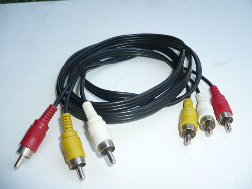 Cable Audio Video 1,5 Mts Rca A Rca 3x3 Macho Tv Led Dvd Lcd