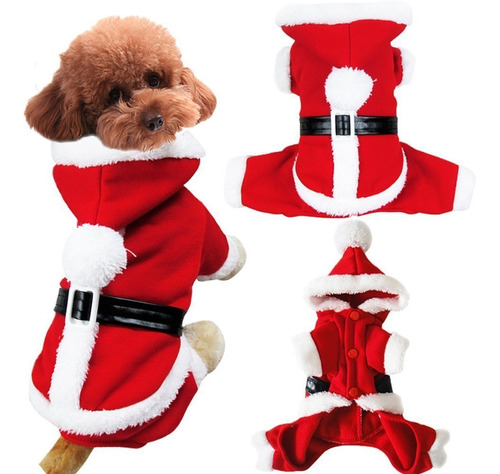 Mascota Perro Cachorro Gatito Ropa De Navidad Disfraz D...