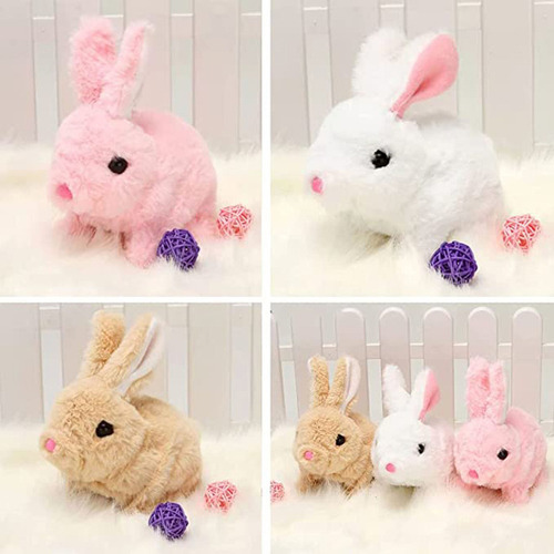 Conejito De Peluche Electrónico Con Sonidos Y Movimientos+za