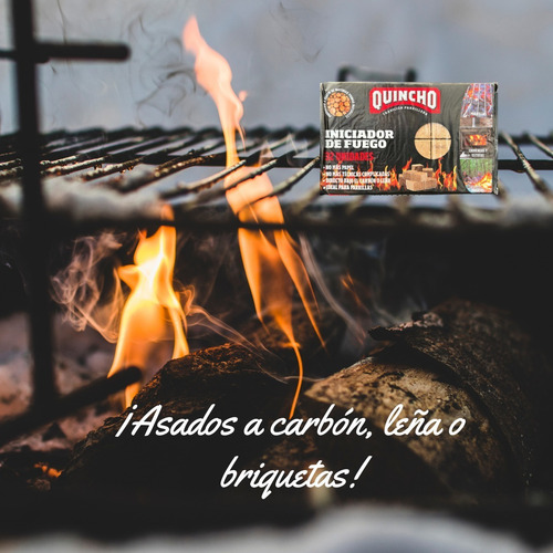 Imagen 6 de 8 de Caja 32 Pastillas De Encendedor De Parrillas Quincho