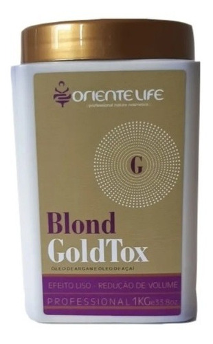 Botox Blond Goldtox Oriente Life 1kg Profissional