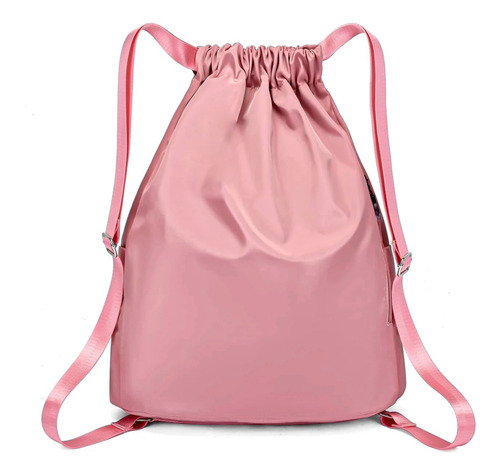 Mochila Bolsa Feminina Academia Treino Futebol Resistente Cor Rosa-claro