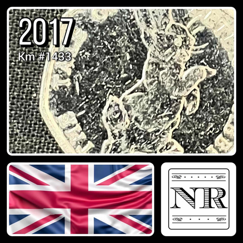 Inglaterra - 50 Pence - Año 2017 - Km # N/d - Peter Rabbit