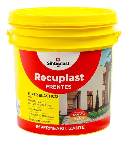 Recuplast Frentes Impermeabilizante 10 Lts Exterior 