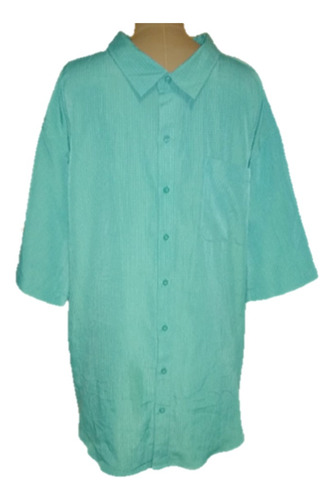 Camisa Verde Claro - Cuadros Pequeñitos - Hombre - Talla 5xl
