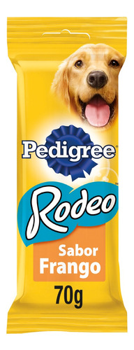 Petisco para Cães Adultos Frango Pedigree Rodeo Pacote 70g 4 Unidades