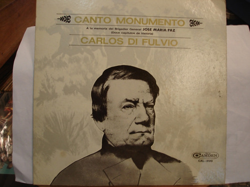 Carlos Di Fulvio Canto Gral. Paz Disco Lp Vinilo  + Libro A