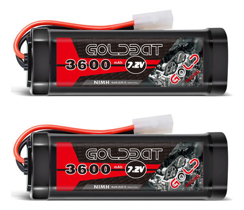 Goldbat Bateria Nimh Rc De 3600 Mah 7.2 V Con Conector Tamiy