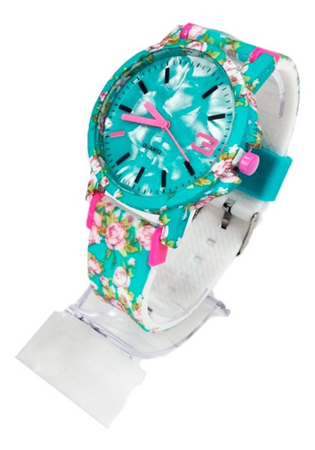 Kit 10 Relógios Feminino Silicone Flor Da Moda Atacado Promoção P/ Revenda Top Modelos Novos Re-o2