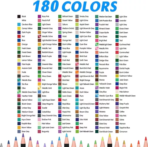 160 Lápices De Colores Profesionales Para Bocetos Sombreado