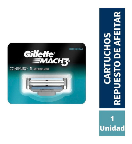 Repuesto Gillette Mach 3 Sensitive X1 Pack X5