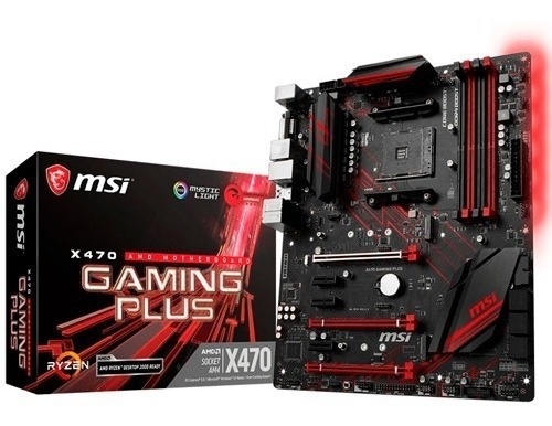 Placa Mãe Msi X470 Gaming Plus Amd Am4 Ddr4 Ryzen