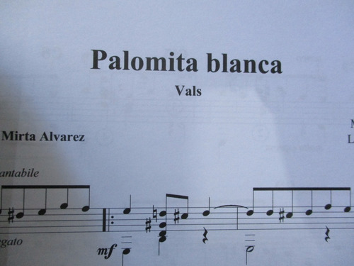 Imagen 3 de 3 de Partitura - Tango Para Guitarra - Mirta Alvarez